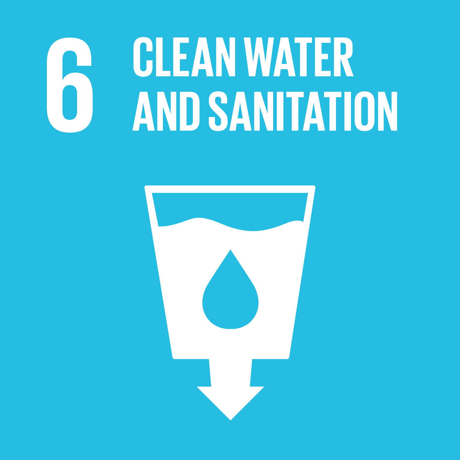 【SDGs logo】CLEAN WATER AND SANITATION