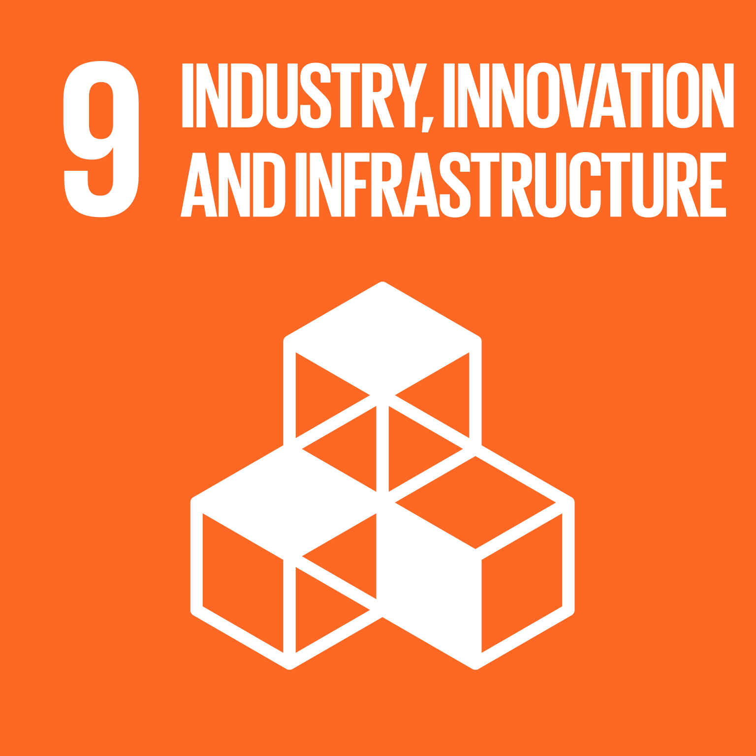 【SDGs logo】INDUSTRY, INNOVATION AND INFRASTRUCTURE