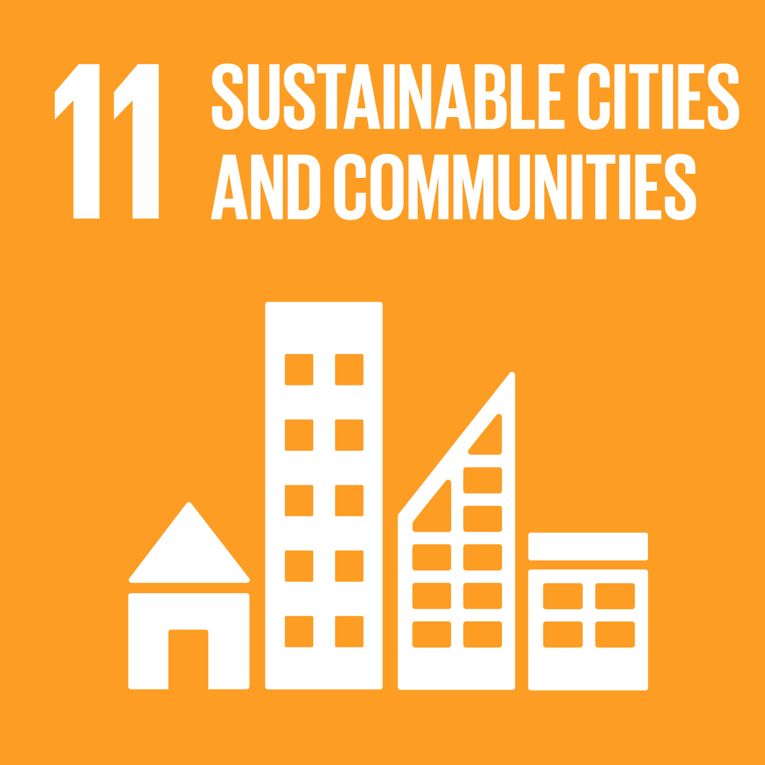 【SDGs logo】SUSTAINABLE CITIES AND COMMUNITIES