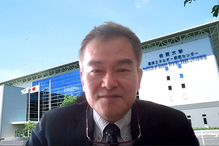 Professor Ikegami Yasuyuki of the Institute of Ocean Energy (IOES), Saga University.