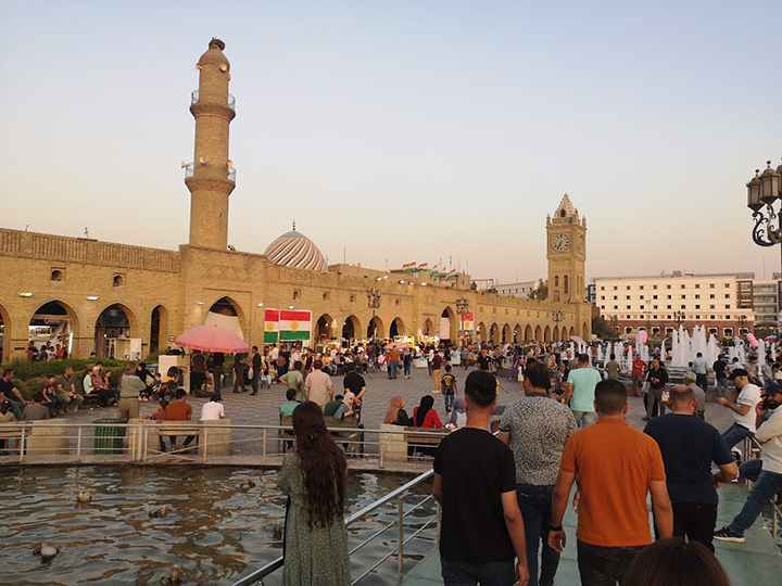 The square in front of the Citadel of Erbil, a UNESCO World Heritage Site.