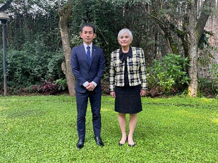 Mr. Toshiki with Japanese Ambassador Takako Ito.