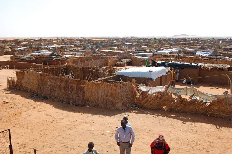 Displaced camp in Darfur