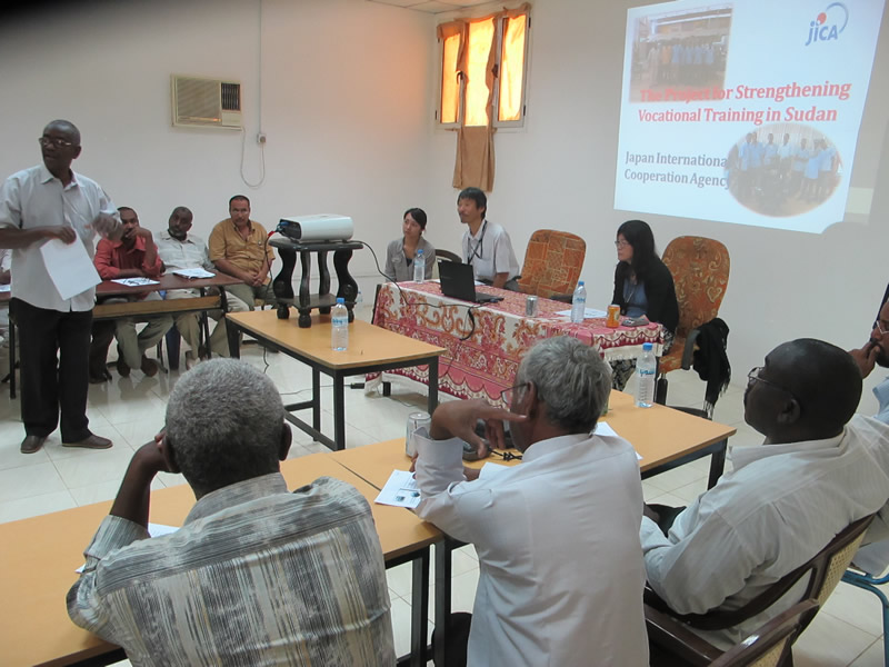 Vocational training session in Khartoum