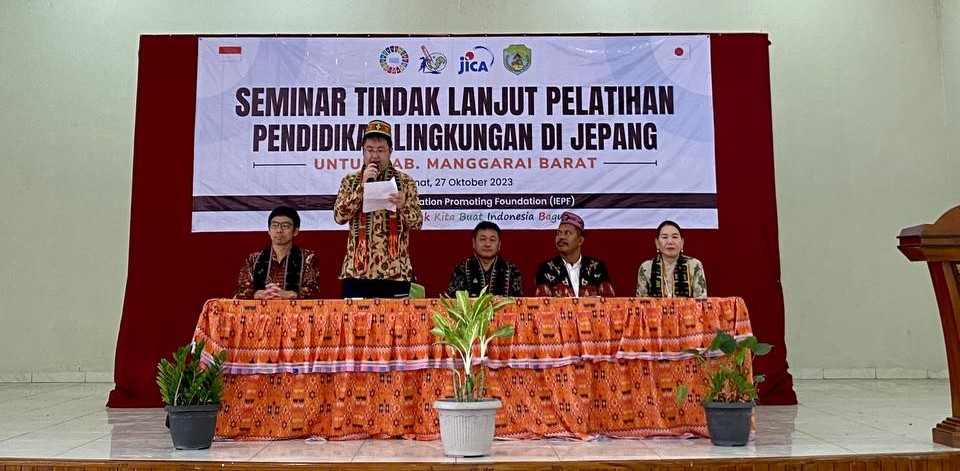 Senior Representative JICA Indonesia, Ono Nozomu, memberikan kata sambutan