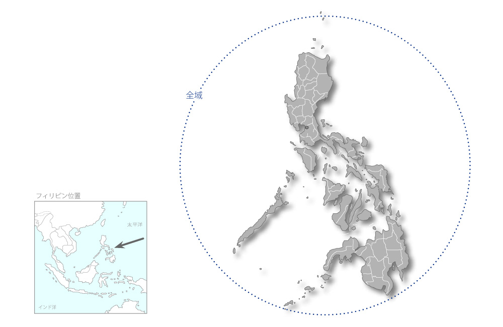 第二次地震・火山観測網整備計画（第2期）の協力地域の地図
