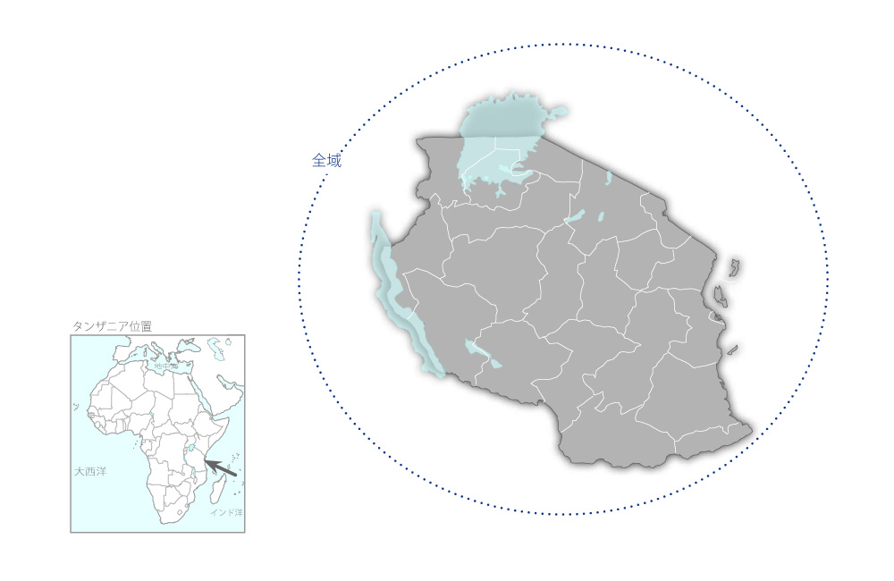 感染症対策計画（第1期）の協力地域の地図