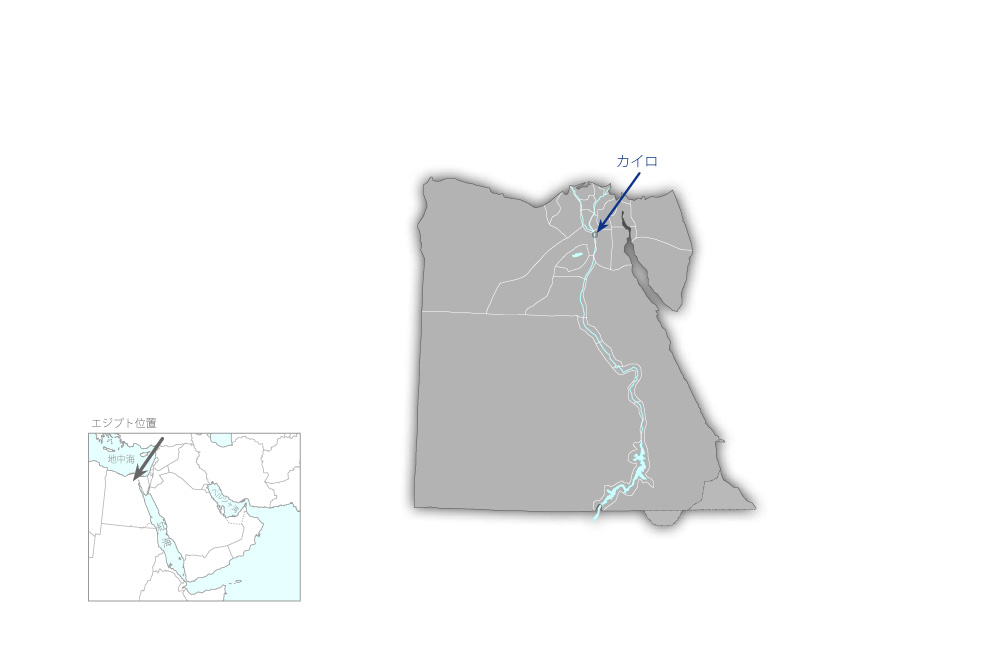 輸出振興センター（EEPC）プロジェクトの協力地域の地図
