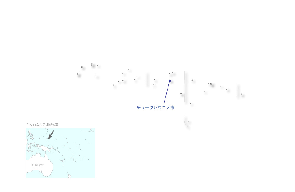 ウエノ港整備計画の協力地域の地図