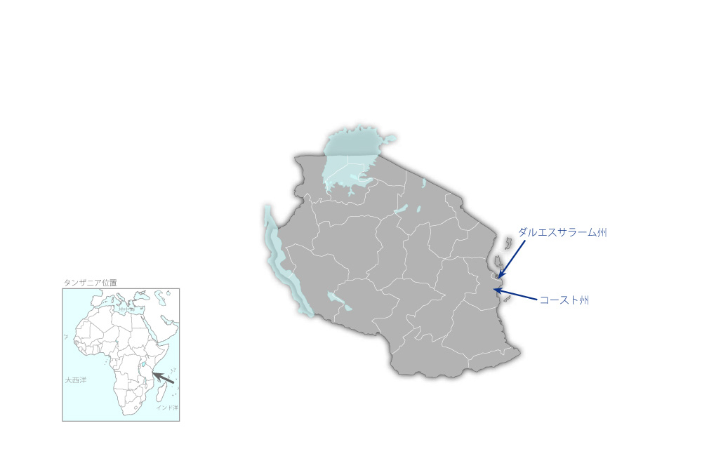 首都圏周辺地域給水計画（第1期）の協力地域の地図