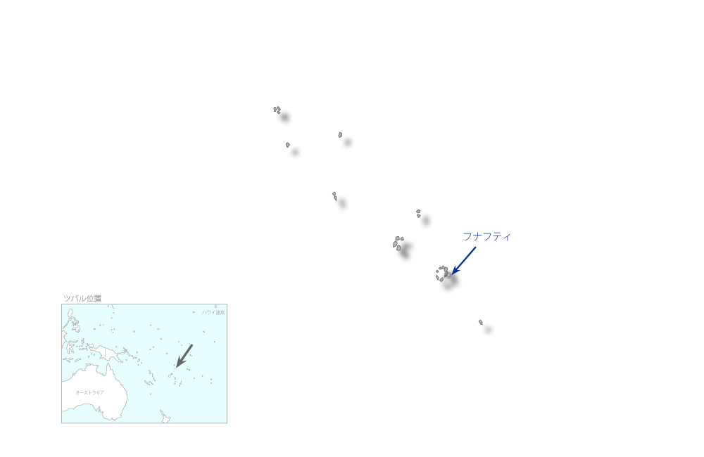 中波ラジオ放送網防災整備計画の協力地域の地図