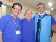 湘南鎌倉総合病院にて、齋副院長からTRI法の手技について指導を受けた。