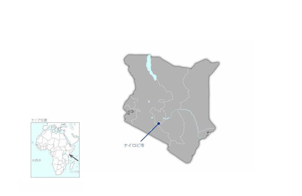 第二次ウゴング道路拡幅計画の協力地域の地図