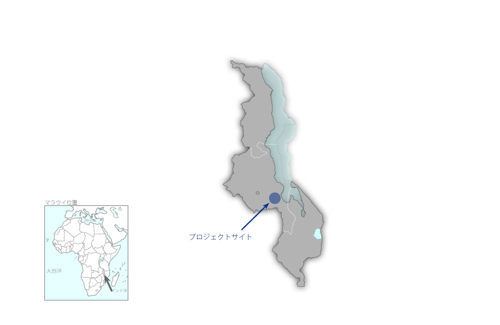 ブワンジェバレー灌漑開発計画の協力地域の地図