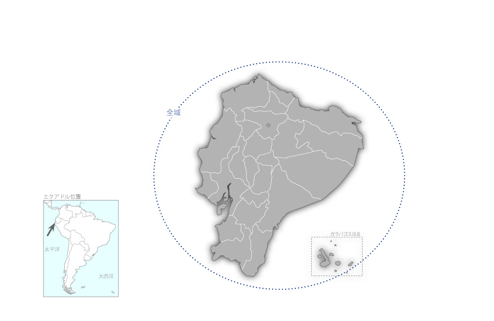 電気通信網拡充事業の協力地域の地図
