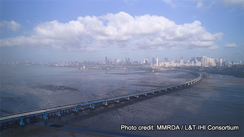 横断道路全体写真(写真提供：MMRDA / L&T-IHI Consortium）