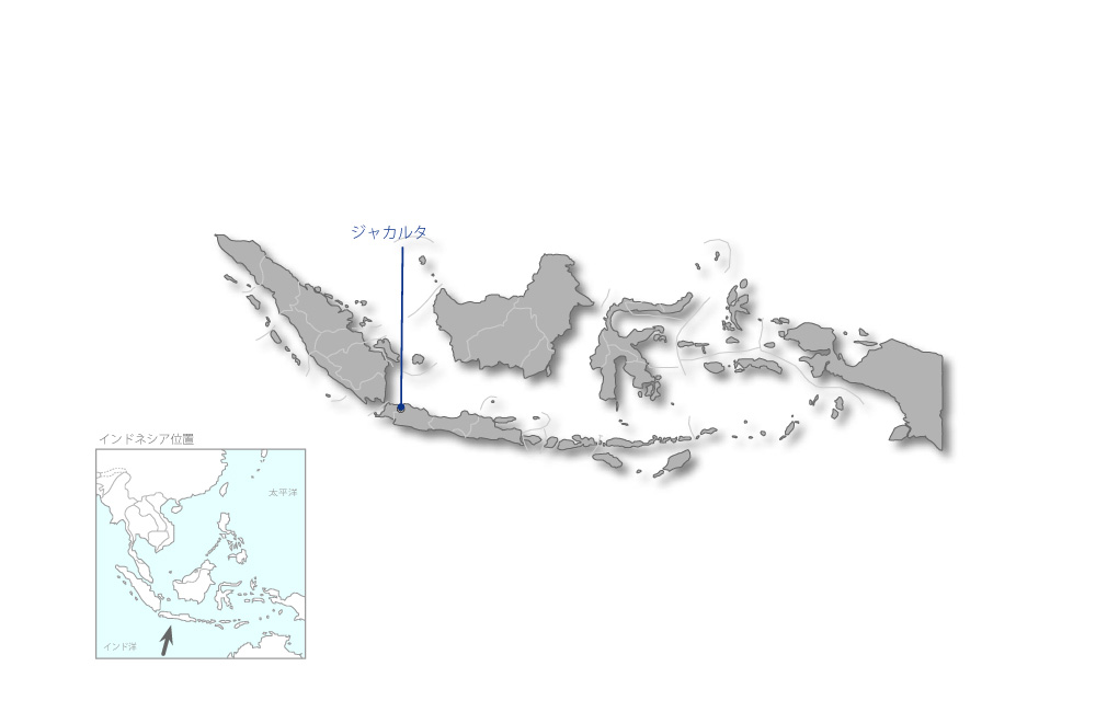 ジャカルタ漁港／魚市場整備事業（4）の協力地域の地図