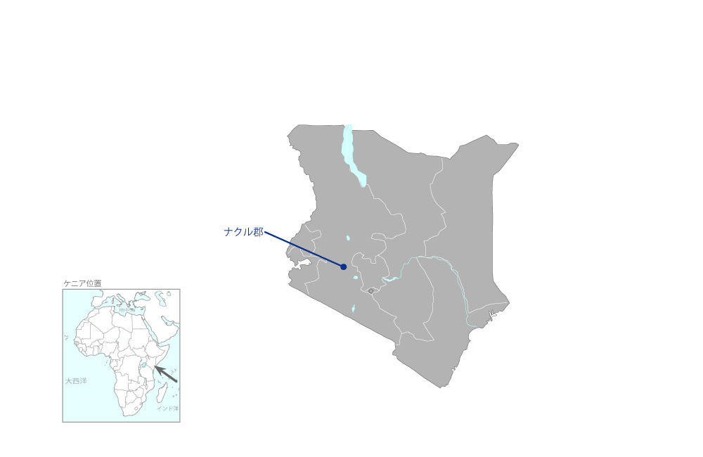 オルカリア1　一、二及び三号機地熱発電所改修事業の協力地域の地図
