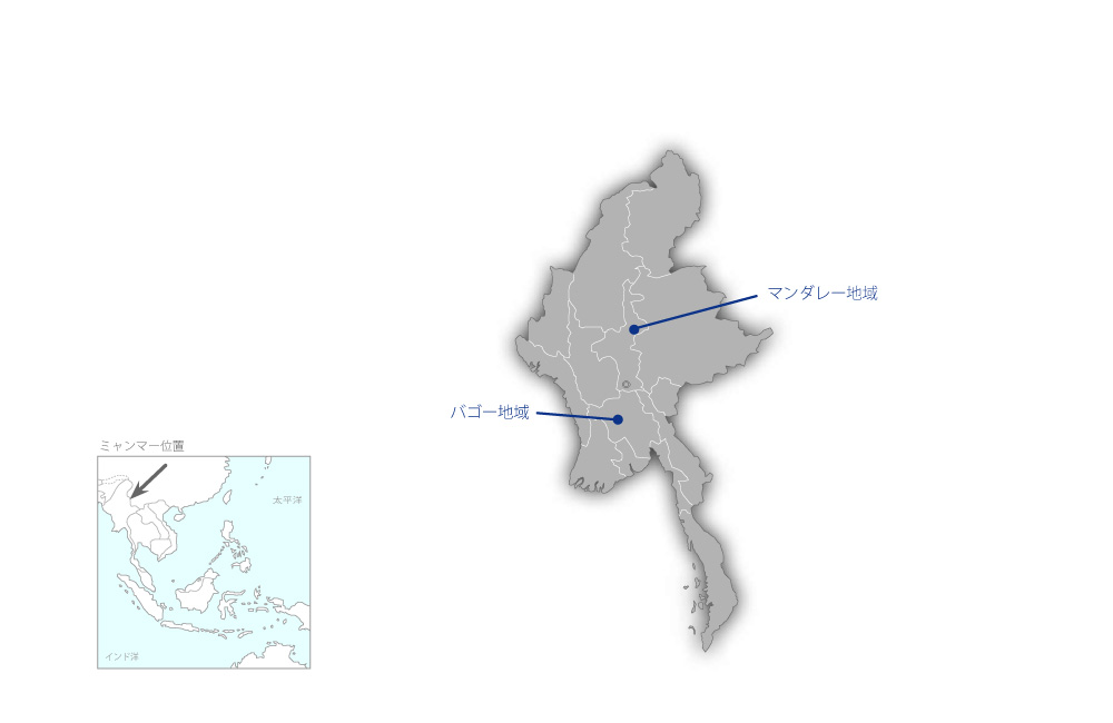 全国基幹送変電設備整備事業フェーズ2の協力地域の地図
