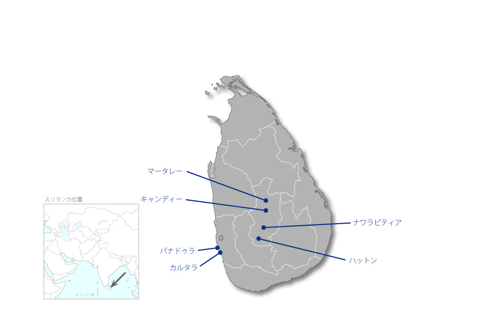 地方都市通信網整備事業の協力地域の地図