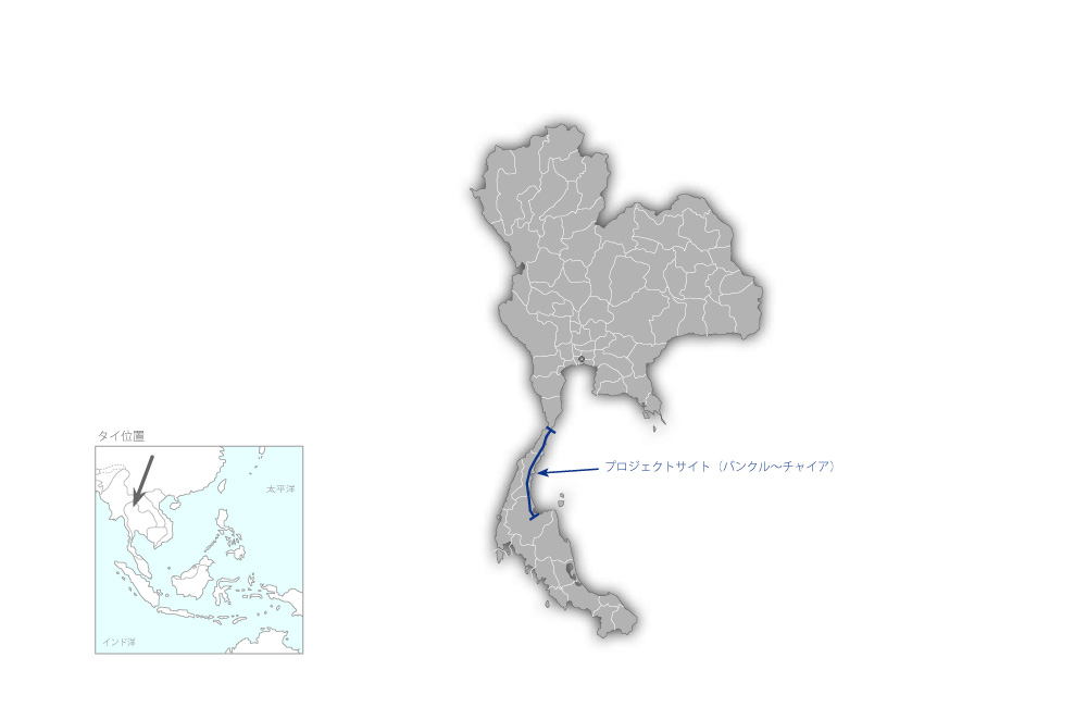国鉄軌道改良事業（3）の協力地域の地図