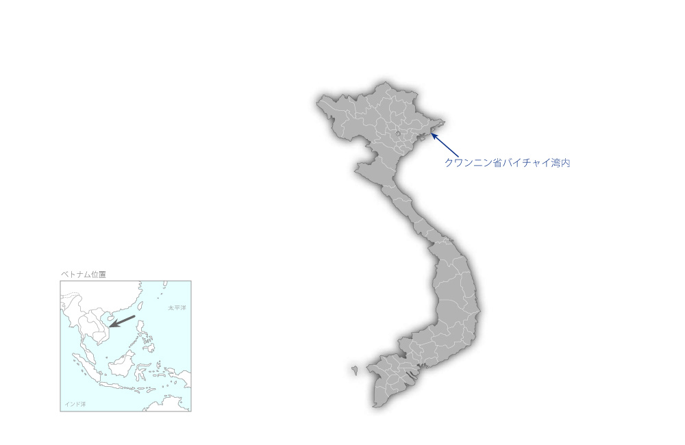 カイラン港拡張事業の協力地域の地図