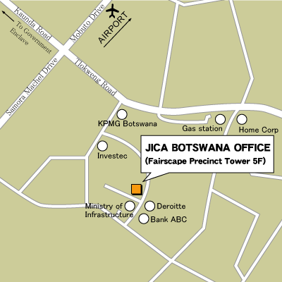 ボツワナ支所地図
