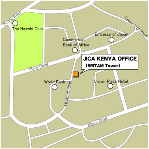 ケニア事務所地図