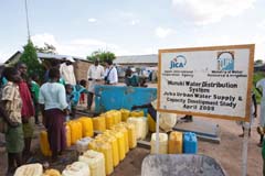 JICAが南スーダンに建設した公共の水場