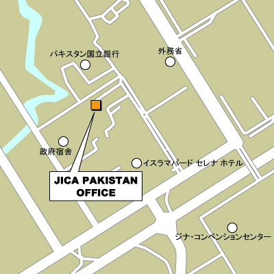 パキスタン事務所地図