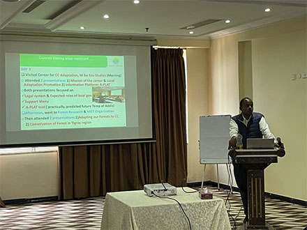 Presentation on the project activities.
