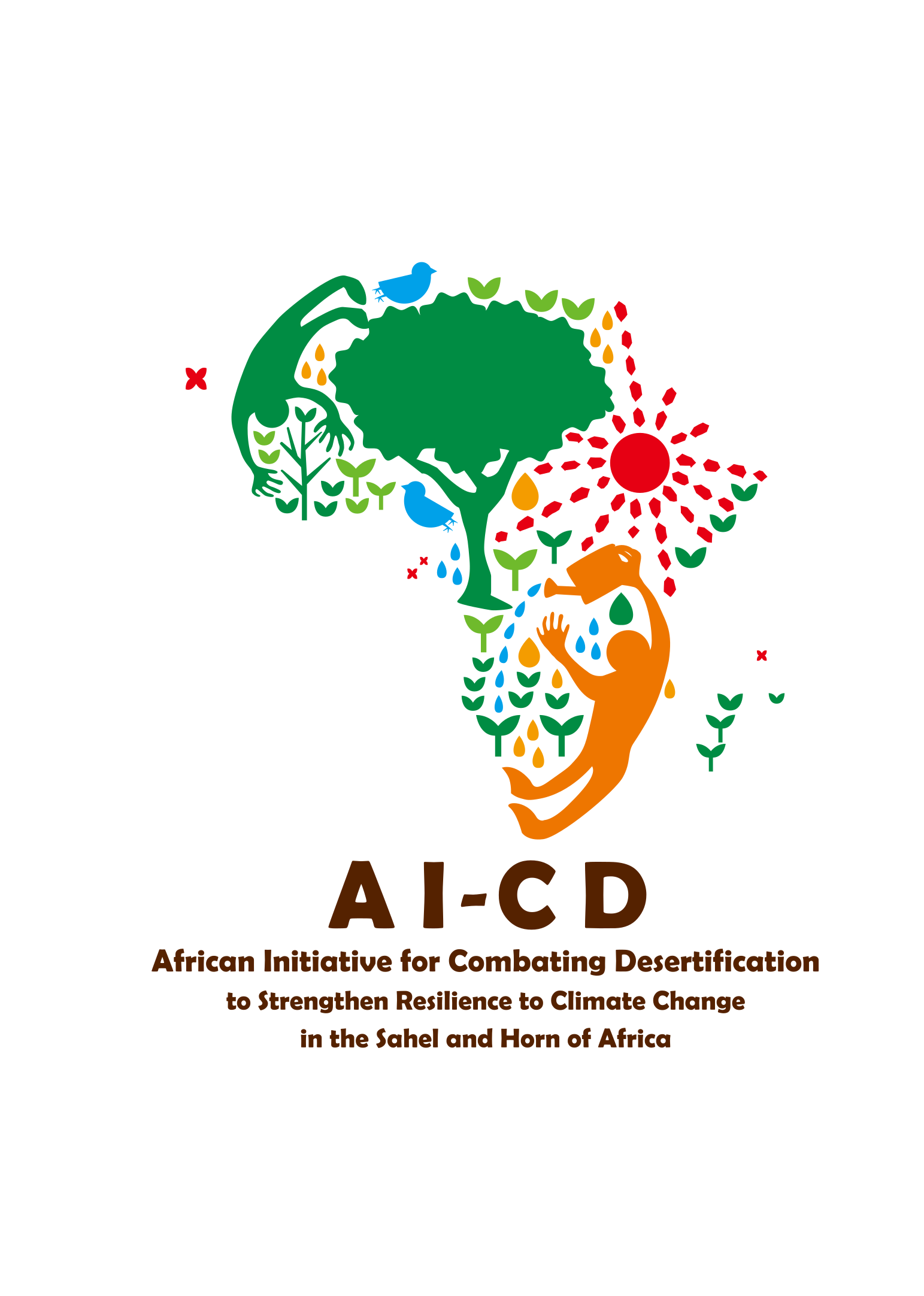 Image: logo de l'Initiative africaine pour lutter contre la desertification (AI-CD)
