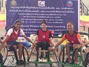 3本柱の一つ「社会包摂と平和の促進」では、障害者・女性のスポーツ参加やスポーツを通じた平和構築を進めています。