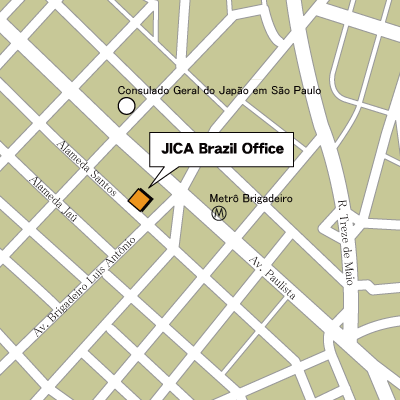 ブラジル事務所地図