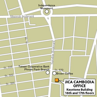 カンボジア事務所地図