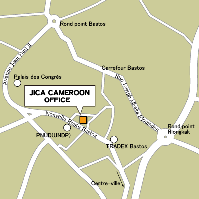 カメルーン事務所地図