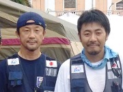 【写真】（所属部署：久居消防署）伊野　匠（いの　たくみ）さん（左）三重県津市出身、在住　（所属部署：北消防署）中島　一晃（なかじま　かずあき）さん（右）三重県津市出身、在住　