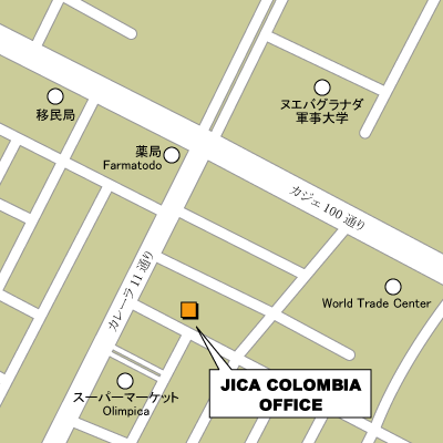 コロンビア支所地図