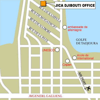 ジブチ事務所地図