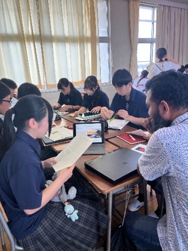 生徒による自己紹介