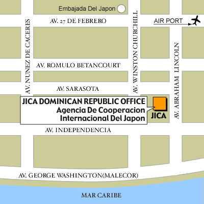 ドミニカ共和国事務所地図