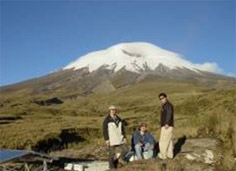 A seismograph located at the base of Mt. Cotopaxi