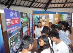 Students visiting the environmental education community center