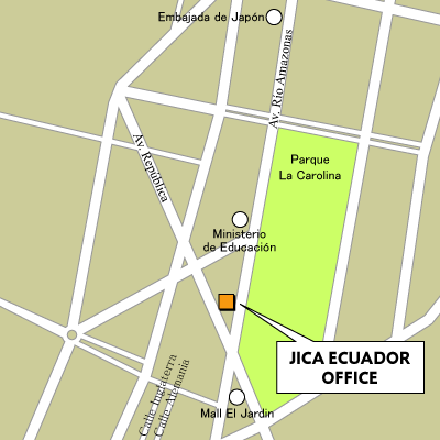 エクアドル事務所地図