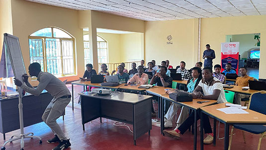 A scene from the Ideation program in Huye