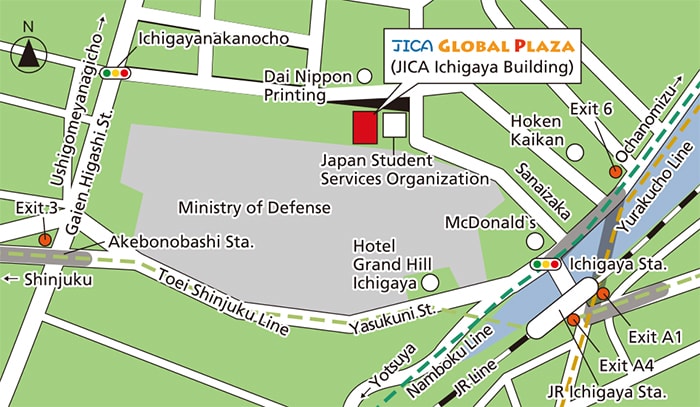 JICA Global Plaza Map