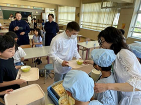 Experienced school lunches. "Everything was delicious. I especially like the soup!” says Mr. Batbayasgalan