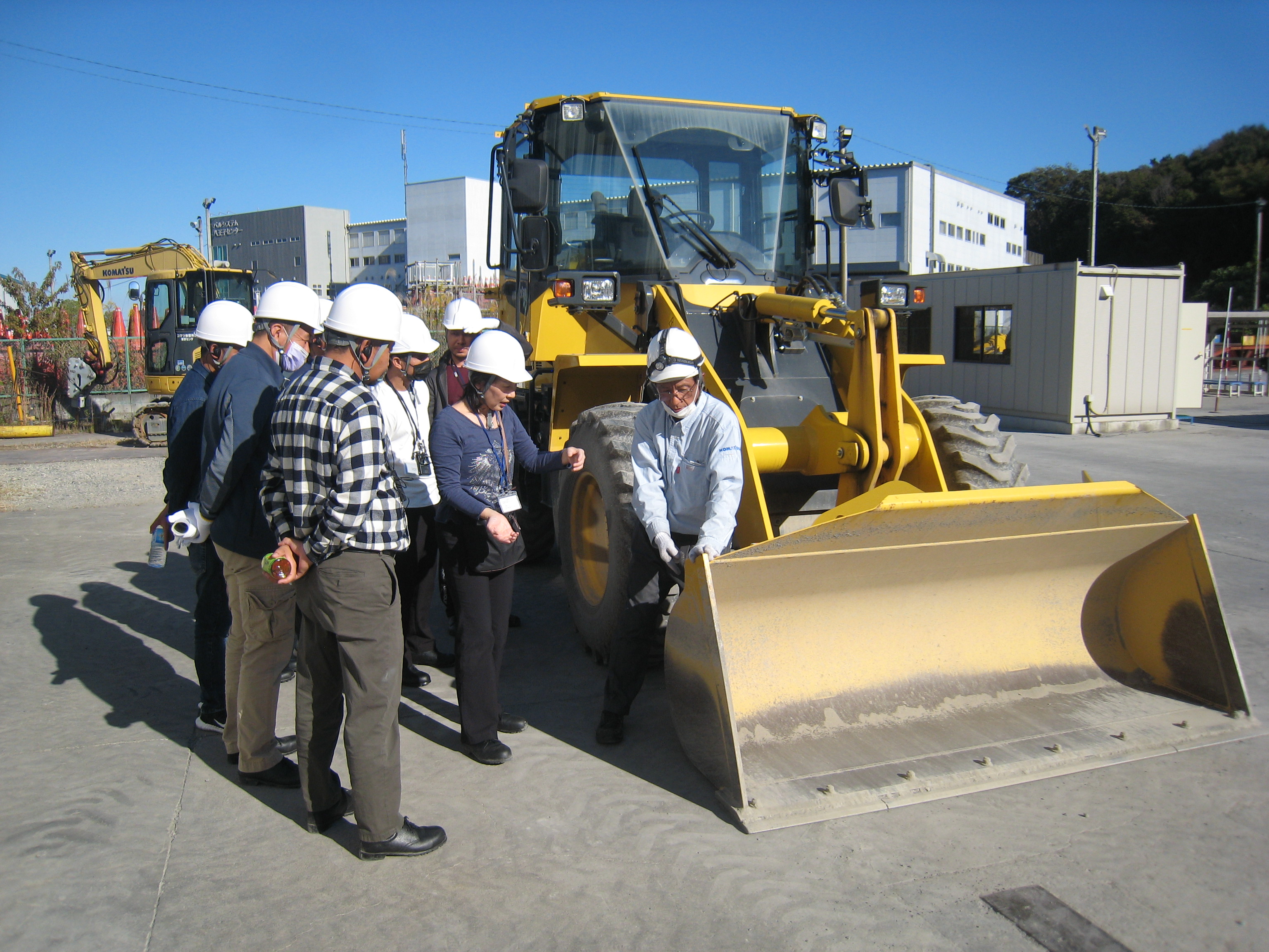 Learn operational safety of construction equipment (at Komatsu Safety Training Center)