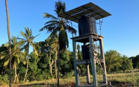 Farmers installed water tanks for cultivation.