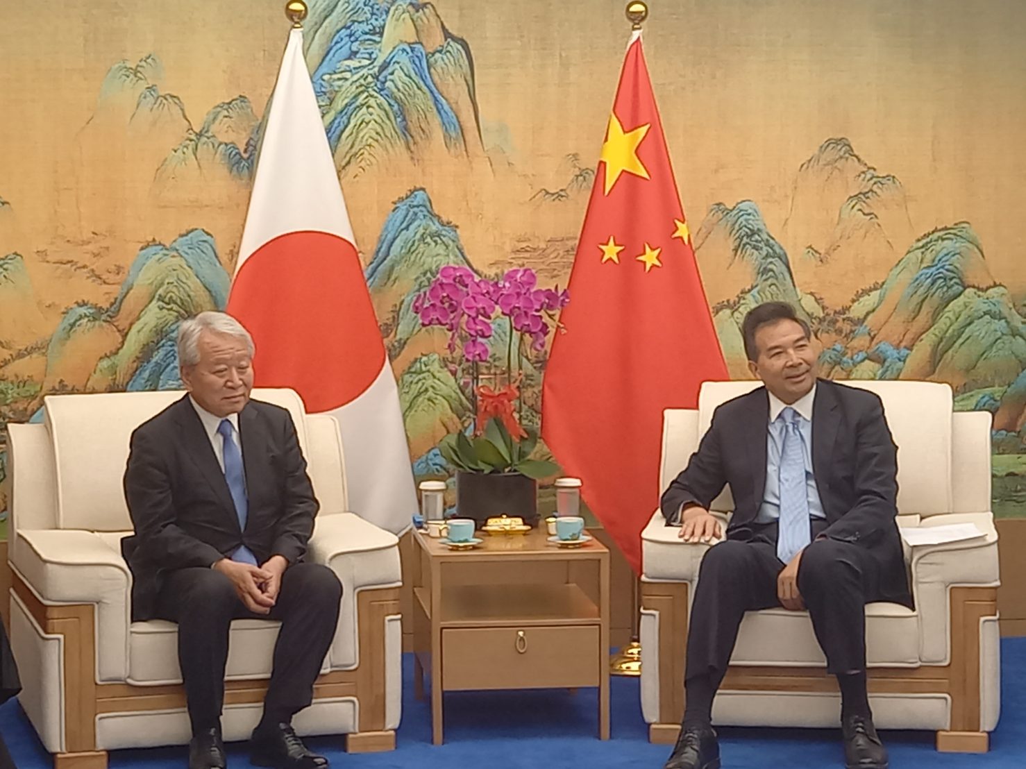 Meeting with Chairman Luo of the CIDCA